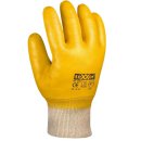 Nitril-Handschuh, gelb, Strickbund, vollbeschichtet,...
