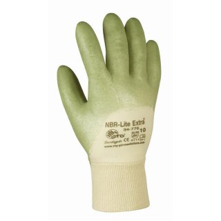 ATG NBR-Lite Extra Nitril-Handschuh grün, Strickbund, Kat.2 verschiedene Größen