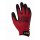 teXXor Nylon-Feinstrickhandschuh, rot, schwarze Latexbeschichtung, schwarze PVC Noppen auf Handrücken, Klettverschluss verschiedene Größen