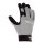 teXXor Kunstleder-Handschuh, schwarz, mit grauem Oberteil aus Nylon-Spandex- Gemisch, Klettververschluss am Handgelenk verschiedene Größen