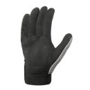 teXXor Kunstleder-Handschuh, schwarz, mit grauem Oberteil aus Nylon-Spandex- Gemisch, Klettververschluss am Handgelenk Größe 8