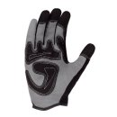 teXXor Kunstleder-Handschuh, grau, mit schw. Oberteil aus Nylon-Spandex-Gemisch. schw. Kunstleder-Innenhandverstärk. a.d. Verschleißzonen, Klettv. Handgel. Größe 11
