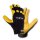 teXXor Hirschleder-Handschuh, gelb,schwarzes Oberteil Nylon-Spandex-Gemisch Klettverschluss am Handgelenk Größe 10