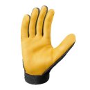 teXXor Hirschleder-Handschuh, gelb,schwarzes Oberteil Nylon-Spandex-Gemisch Klettverschluss am Handgelenk Größe 11