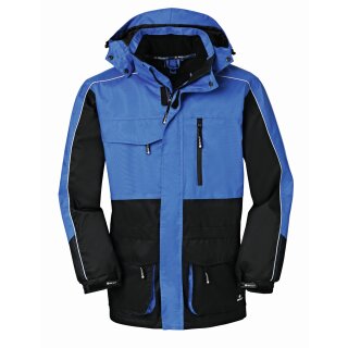 PROTECT WORKWEAR "DENVER" Wetterschutz-Jacke Farbe: blau/schwarz EN 343 Größe XXL