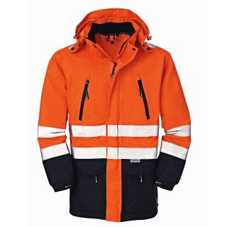 PROTECT WORKWEAR "DETROIT" Warn-& Wetterschutz-Jacke Farbe: leuchtorange/blau EN 471, EN 343 verschiedene Größen