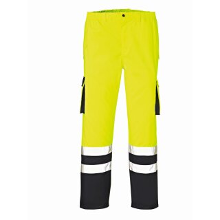 PROTECT WORKWEAR "BALTIMORE" Warn-& Wetterschutz-Hose Farbe: leuchtgelb/blau EN 471, EN 343 verschiedene Größen