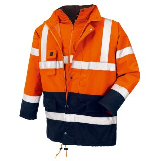 teXXor "CALGARY" Warnschutz-Parka Farbe: leuchtorange/navy EN 471 Größe L