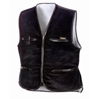 teXXor VEGA Breitcordweste, schwarz verschiedene Größen