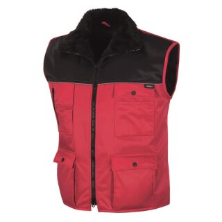 teXXor Kopenhagen Weste mit Reflexstreifen Farbe: rot/schwarz verschiedene Größen