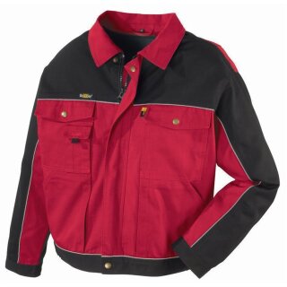 teXXor Bundjacke, rot/schwarz T/C Canvas, 320gr. mit Cordura Besatz verschiedene Größen