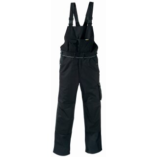 teXXor Latzhose, schwarz/schwarz T/C Canvas 320gr. mit Cordura Besatz verschiedene Größen