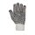 Strong Hand Polyester-Strick-Handschuh, einseitig schwarze PVC-Noppen, Kat 2 -12er Pack-verschiedene Größen