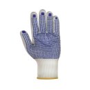 Strong Hand Nylon-Feinstrick-Handschuh, einseitig blaue...