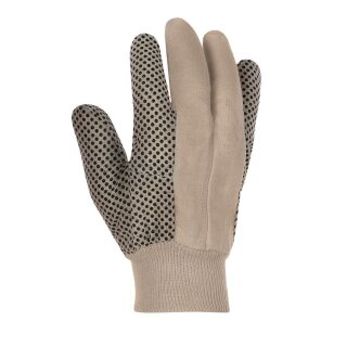 TOWA BW-Köper-Handschuh,schwer,Strickbund, PVC-Noppen - 12er Pack - Gr. 10