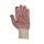 TOWA BW-/Nylon-Feinstrick-Handschuh, einseitig rote PVC-Noppen, Kat.2 Gr. 9 12er Pack