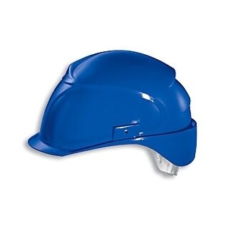 Uvex airwing B-S Bauhelm kurzes Schild 3 vari. Ventilationsöff. Blau