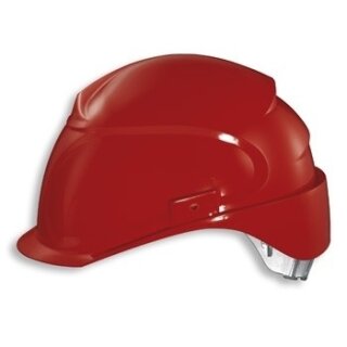 Uvex airwing B-S Bauhelm kurzes Schild 3 vari. Ventilationsöff. Rot