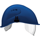 Voss Schutzhelm Visor Light mit integriertem Visier Blau