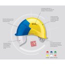 Voss Schutzhelm Visor Light mit integriertem Visier Gelb