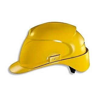 Uvex airwing B-WR Bauhelm mit Drehradsystem für Kopfweite Gelb