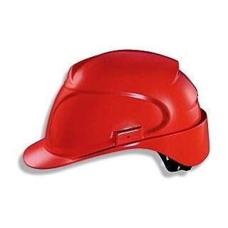 Uvex airwing B-WR Bauhelm mit Drehradsystem für Kopfweite Rot