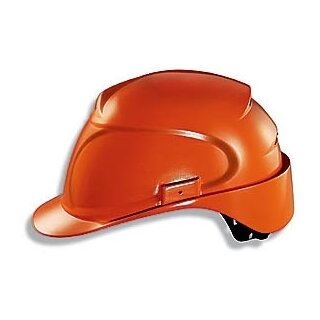 Uvex airwing B-WR Bauhelm mit Drehradsystem für Kopfweite Orange