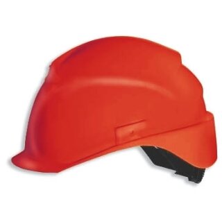 Uvex airwing B-S-WR Bauhelm mit kurzem Schild u. Drehradsystem  Rot