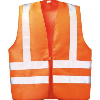 wicaTex Wica WILFRIED Warnweste mit Schulterreflex Orange Größe XL