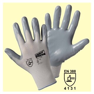 Worky Nitril-Feinstrickhandschuh 1155 aus Nylon EN 388 Cat. II Gr. 10