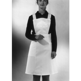 Leiber 02/90/01-LB Latzschürze weiss