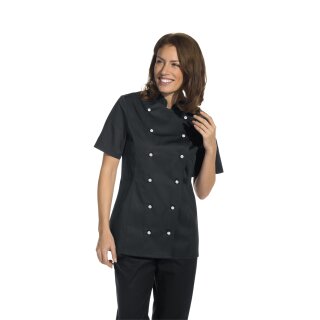 Leiber Da.Kochjacke 1/2 Arm Farbe schwarz, Größe 50