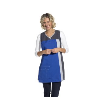 Leiber Überwurfschürze Farbe kblau/grau, Größe II