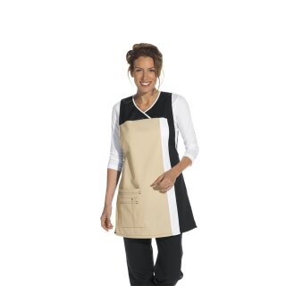 Leiber Überwurfschürze Farbe hellsand/schw., Größe III