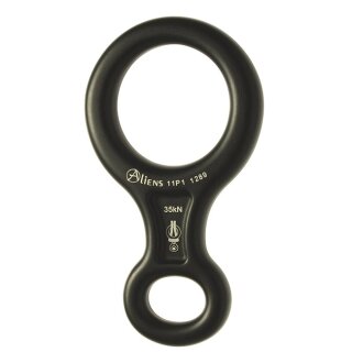 Aliens Abseilachter Medium Schwarz