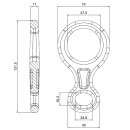 Aliens Abseilachter Medium Schwarz