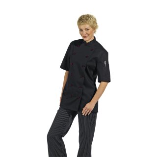 Leiber Kochjacke 1/2 Arm Farbe schwarz, Größe 56