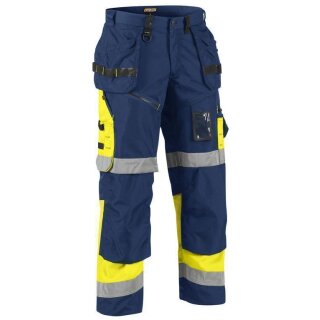 Blakläder Bundhose X 1500 High Vis Kl. 1 Marineblau/Gelb verschiedene Größen