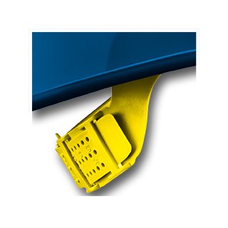 Gelbe Innenausstattung mit Pin-Lock/Steckverschluss